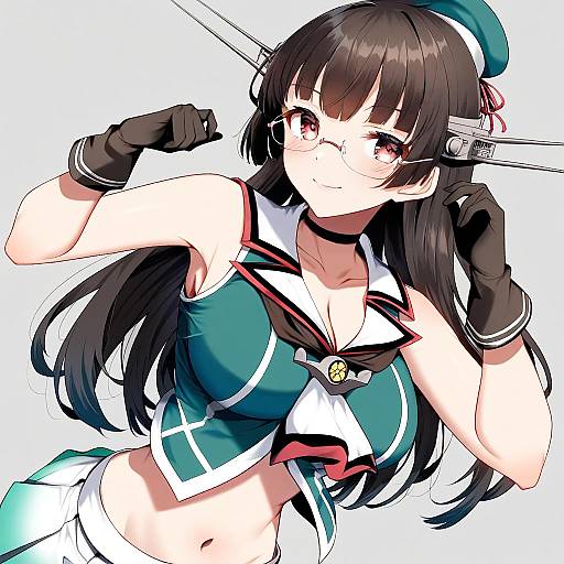 Illustration of Choukai kai ni (kancolle), kantai collection in the style of Jun (aousa0328)