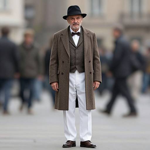 Stylish Elderly Man in Costume