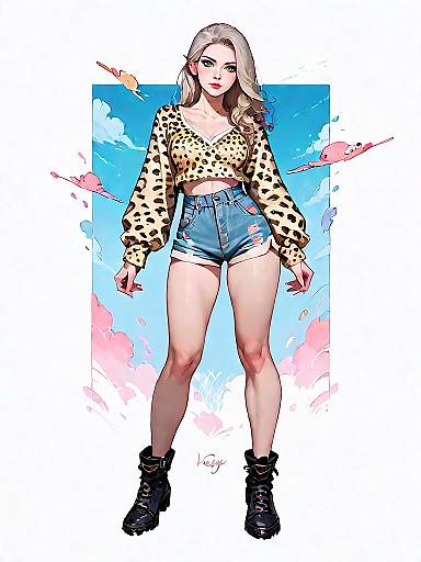 Stylish Woman in Chic Outfit