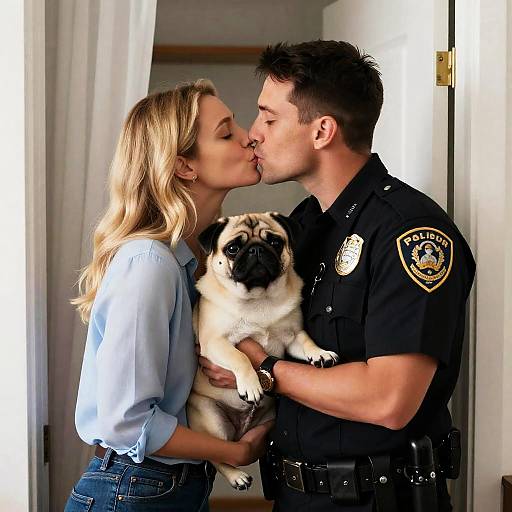 Romantic Police Uniform Encounter