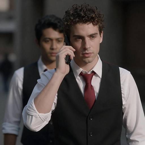 Two Men in City Shadows