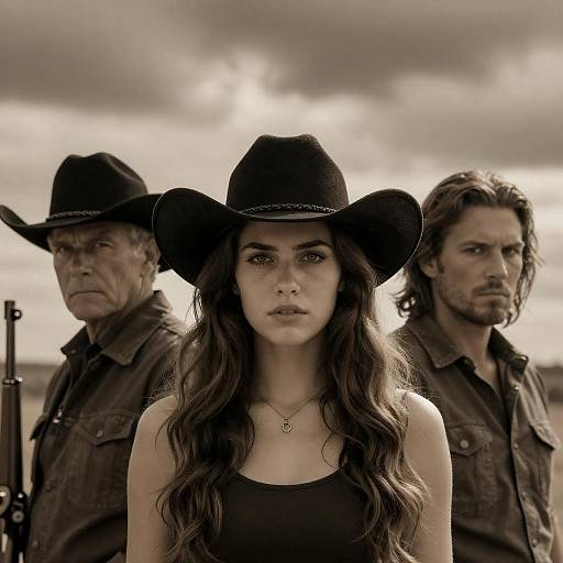 Dramatic Portrait Against Cloudy Sky