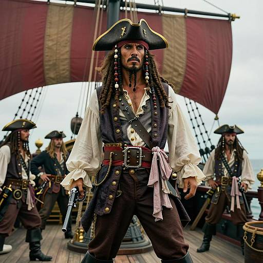 Pirate Captain on Ship Deck