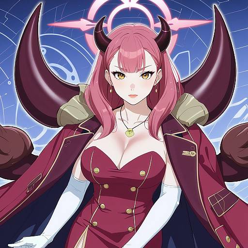 Illustration of Aru (dress) (blue archive), blue archive in the style of Ganari ryuu