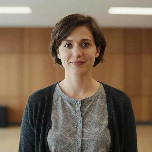 Indoor Portrait of Smiling Woman