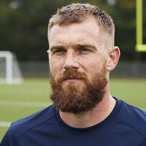 Harrison Butker Rugged Beard Portrait