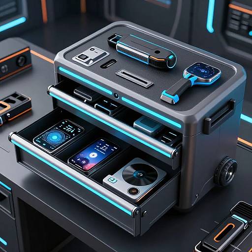 Futuristic Compact Modern Toolbox
