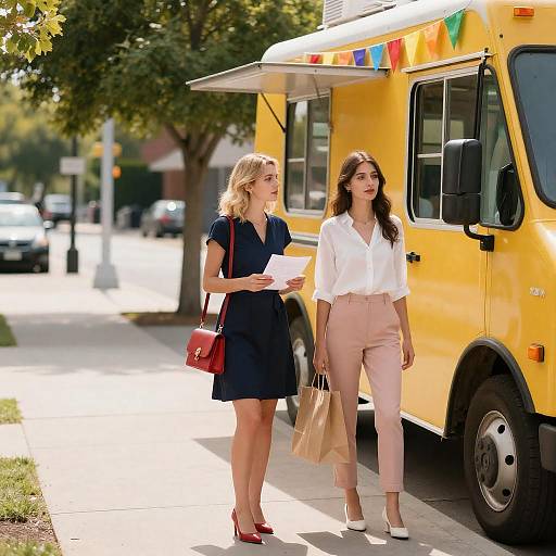 Sunny Day at the Food Truck