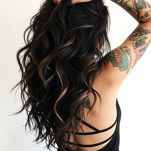 Edgy Close-Up of Tattooed Person