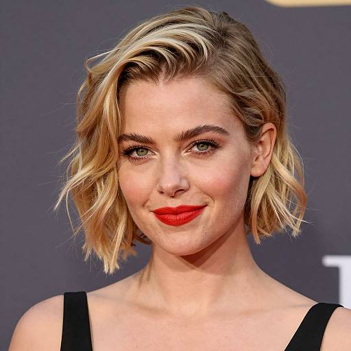Close-up Portrait of a Stylish Blonde Woman
