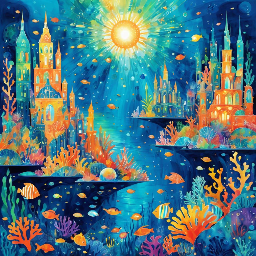 Magical Underwater City Inspired by Art