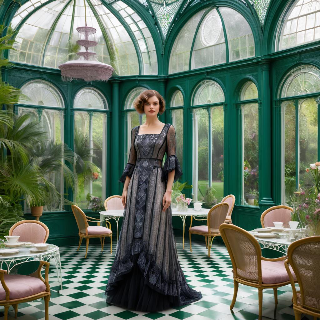 1920s Tea Party in Ovarian-Inspired Gown