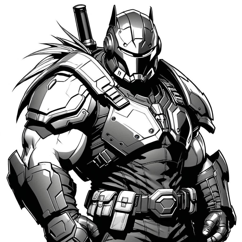 Rugged Bounty Hunter in Joe Madureira Style