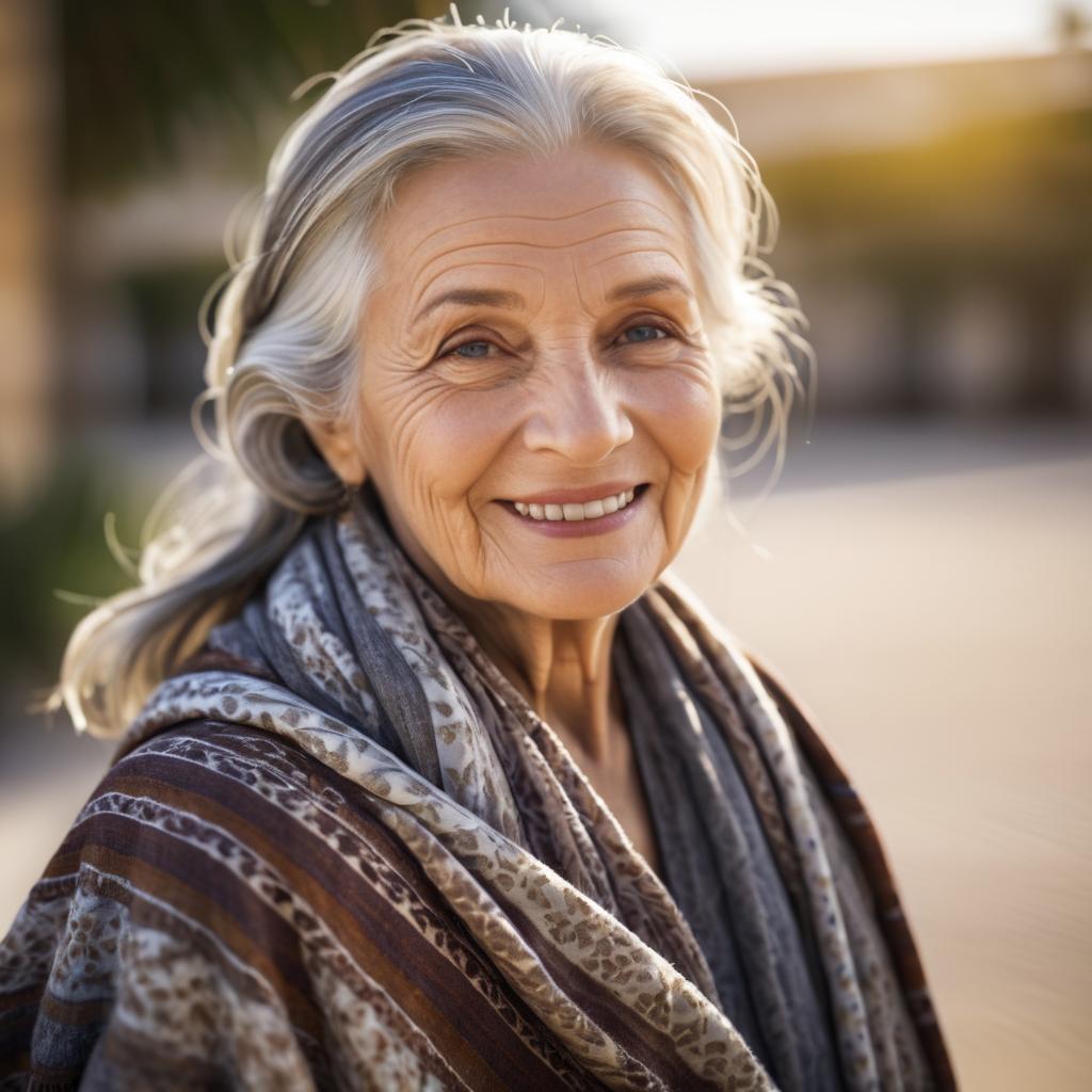 Cinematic Portrait of an Elderly Woman