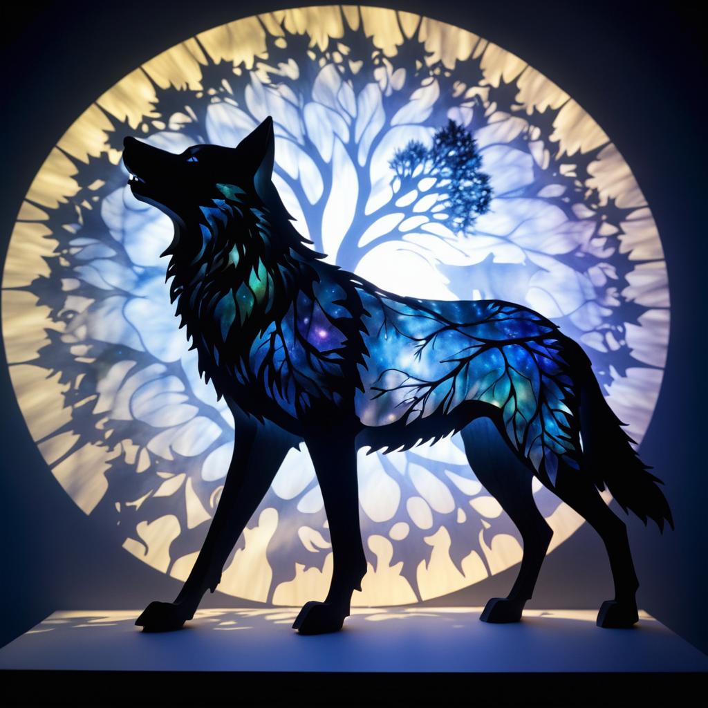 Cosmic Shadow Puppetry of a Wolf