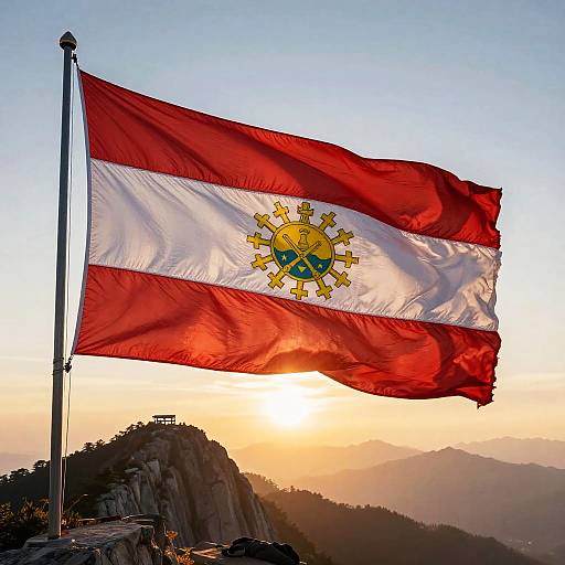 Majestic Bendera Waving at Sunrise