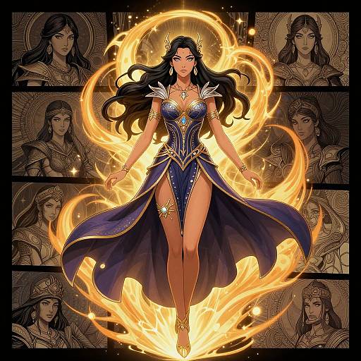 Fantasy Gender Change Comic Illustration