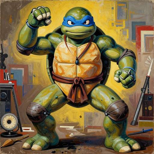 Neo-Pop Raphael Ninja Turtle Artwork