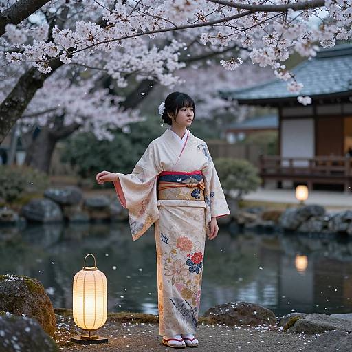Kanzaki in Serene Japanese Garden