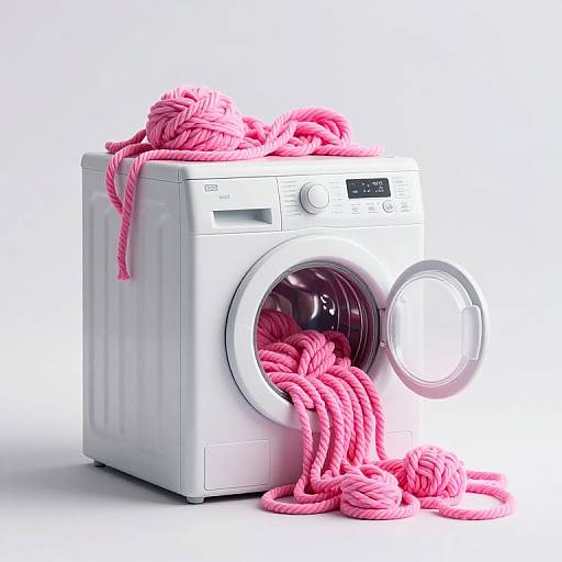 Whimsical Pastel Washing Machine Cake