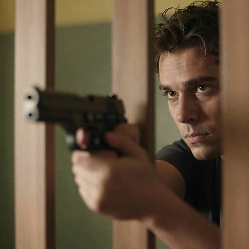 Intense Gunman in Focused Standoff