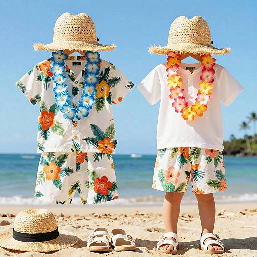 Cute Hawaii Floral Outfits and Accessories