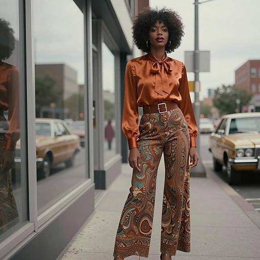 Glamorous 1970s Fashion Street Style