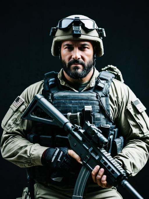 Realistic Seal Team Six Cosplay Portrait