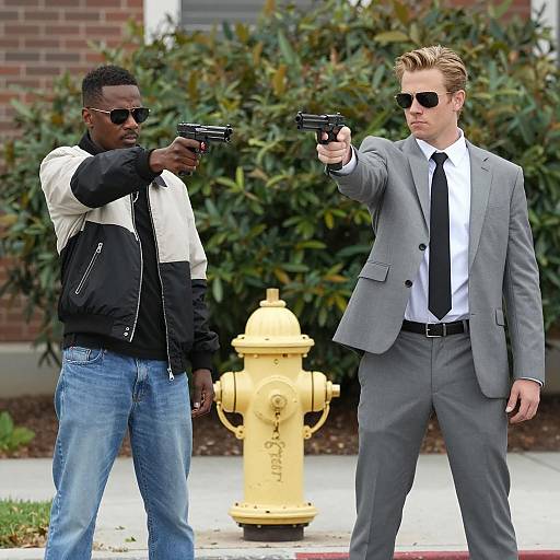 Dramatic Standoff on Sidewalk