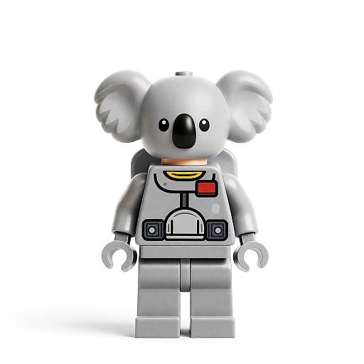 Space Koala Minifigure with Jetpack