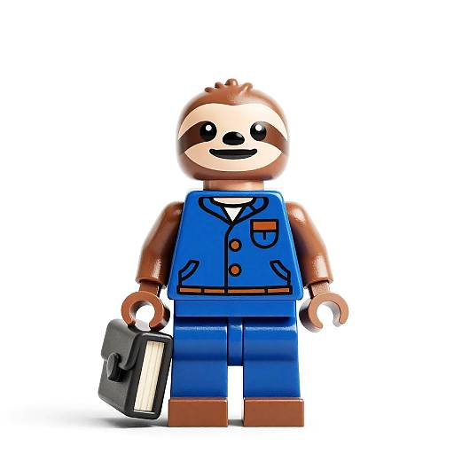 Space Sloth Librarian Minifigure Design