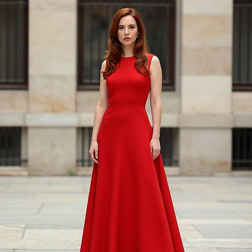 Veruca Salt in Red Dress