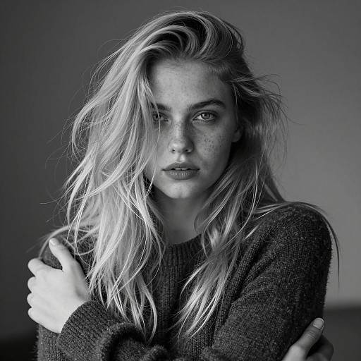 Moody Portrait of a Young Woman