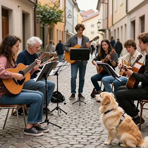 Harmony and Companionship in Cobblestone Melody