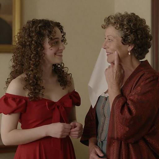 Heartwarming Moment in Period Costumes