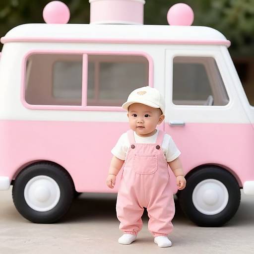 Baby by Pink Ice Cream Truck