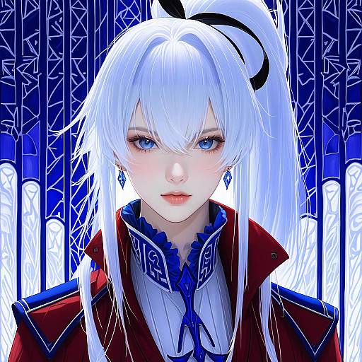 Illustration of Alisaie leveilleur, final fantasy in the style of Yoruny