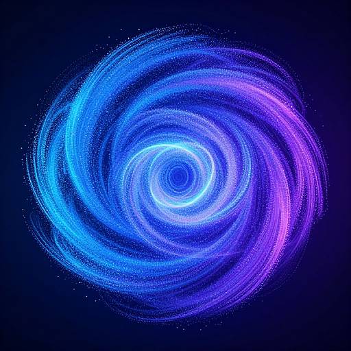 Swirling AI Diffusion in Neon Hues