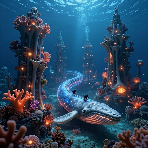 Bioluminescent Underwater Metropolis