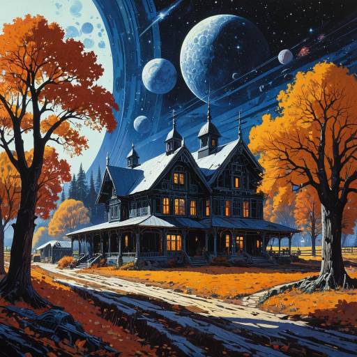 Epic Autumn Farmstead with Galactic View