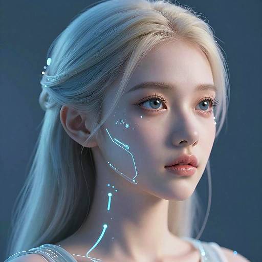 Futuristic Swedish Cybernetic Portrait