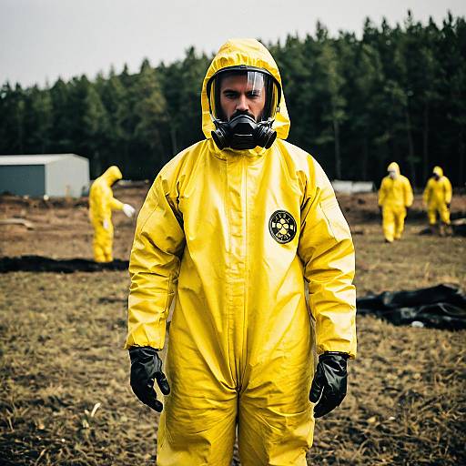 Solo Boy in a Yellow Hazmat Suit