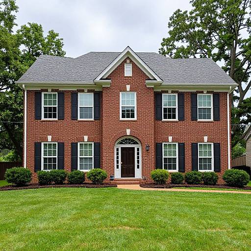 Immaculate Two-Story Brick Home Exterior