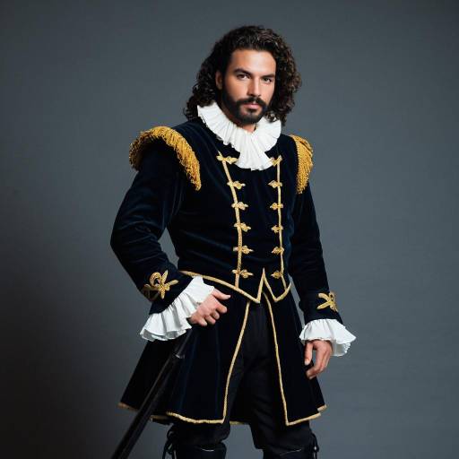 Man in 16th Century Sir Francis Drake Cosplay Costume