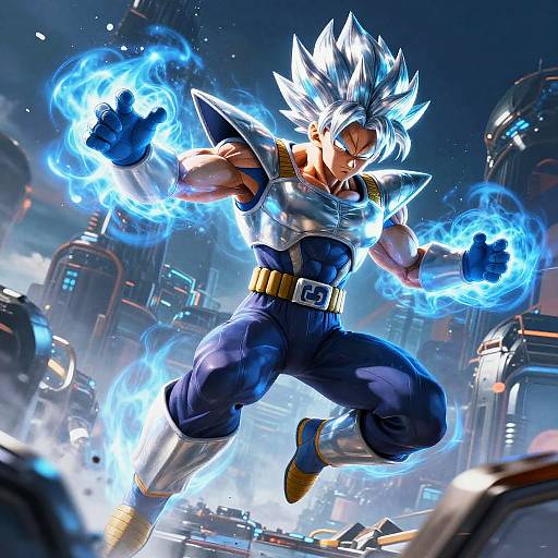 SSJ5 Hero Mid-Air Leap