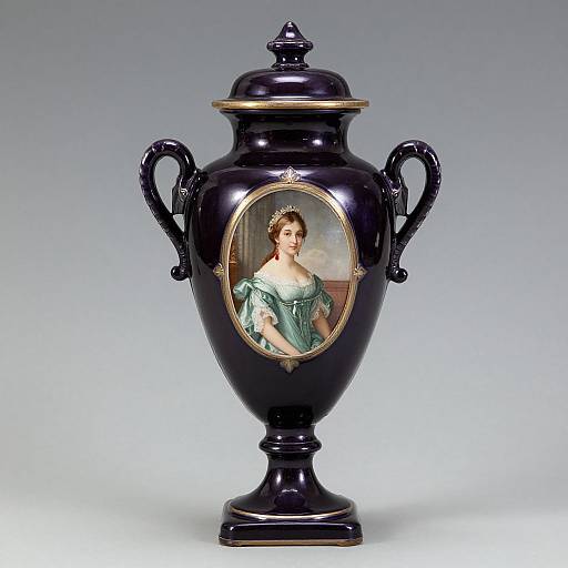 Royal Vienna Vase with Portrait