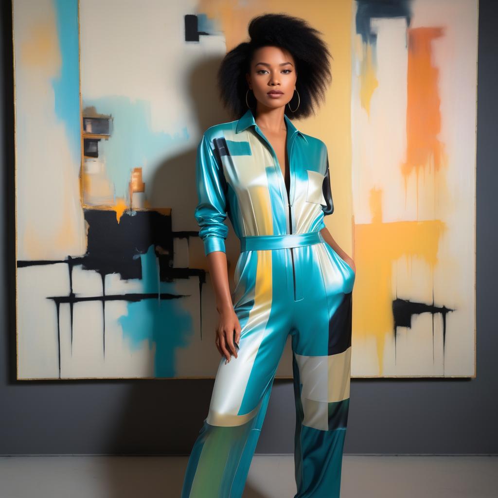 Sleek Jumpsuit Inspired by Art Icons