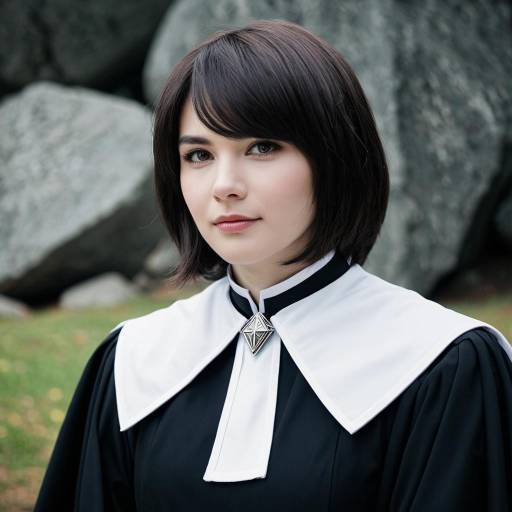 Elegant Pfarrer Cosplay with Details