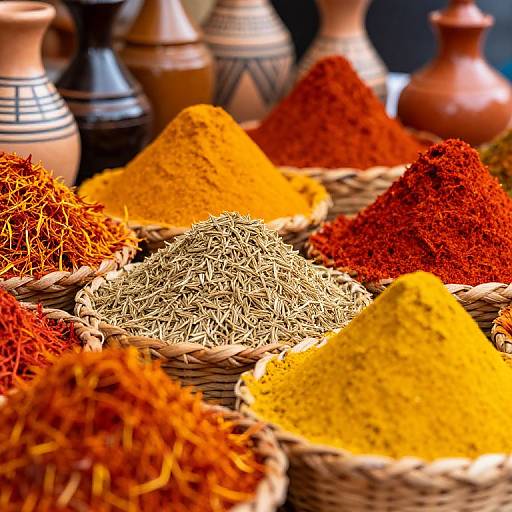 Vivid Moroccan Spices and Textures