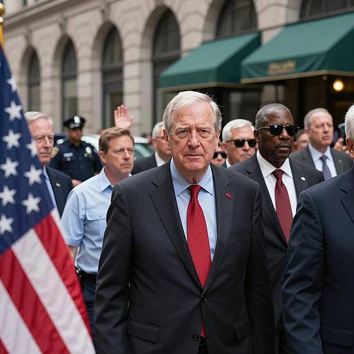 Diverse Crowd at City Street Scene